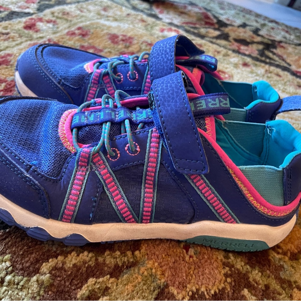 Merrell Kids' Vibrant Blue and Pink Sneakers